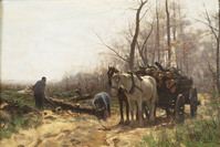 KS 141
<br/>
Hout laden
<br/>
<em>Weele, Herman Johannes van der (1852-1930)</em>